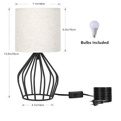 CageCraft | Stilfuld Metal Bordlampe