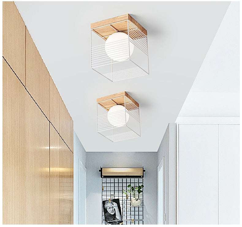 CageGlow | Moderne Firkantet Loftlampe