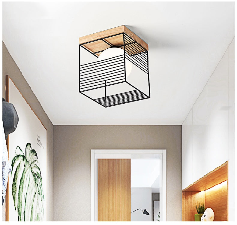 CageGlow | Moderne Firkantet Loftlampe
