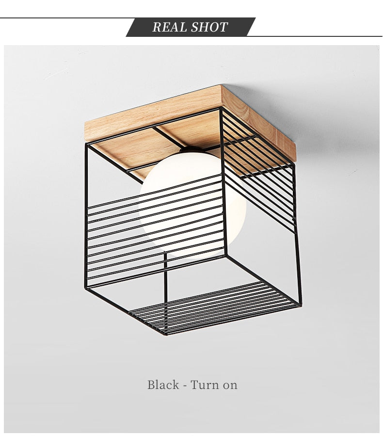 CageGlow | Moderne Firkantet Loftlampe