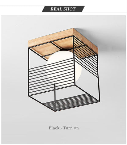 CageGlow | Moderne Firkantet Loftlampe