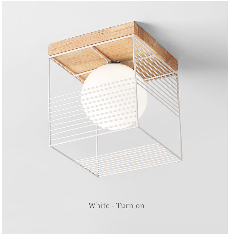 CageGlow | Moderne Firkantet Loftlampe