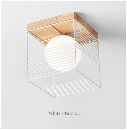 CageGlow | Moderne Firkantet Loftlampe