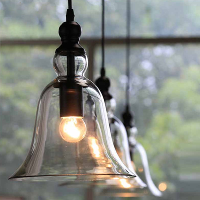 ClearBell | Elegant Industriel Glas Hængelampe