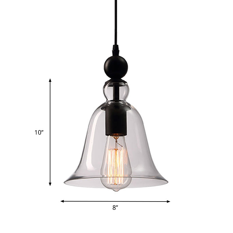 ClearBell | Elegant Industriel Glas Hængelampe