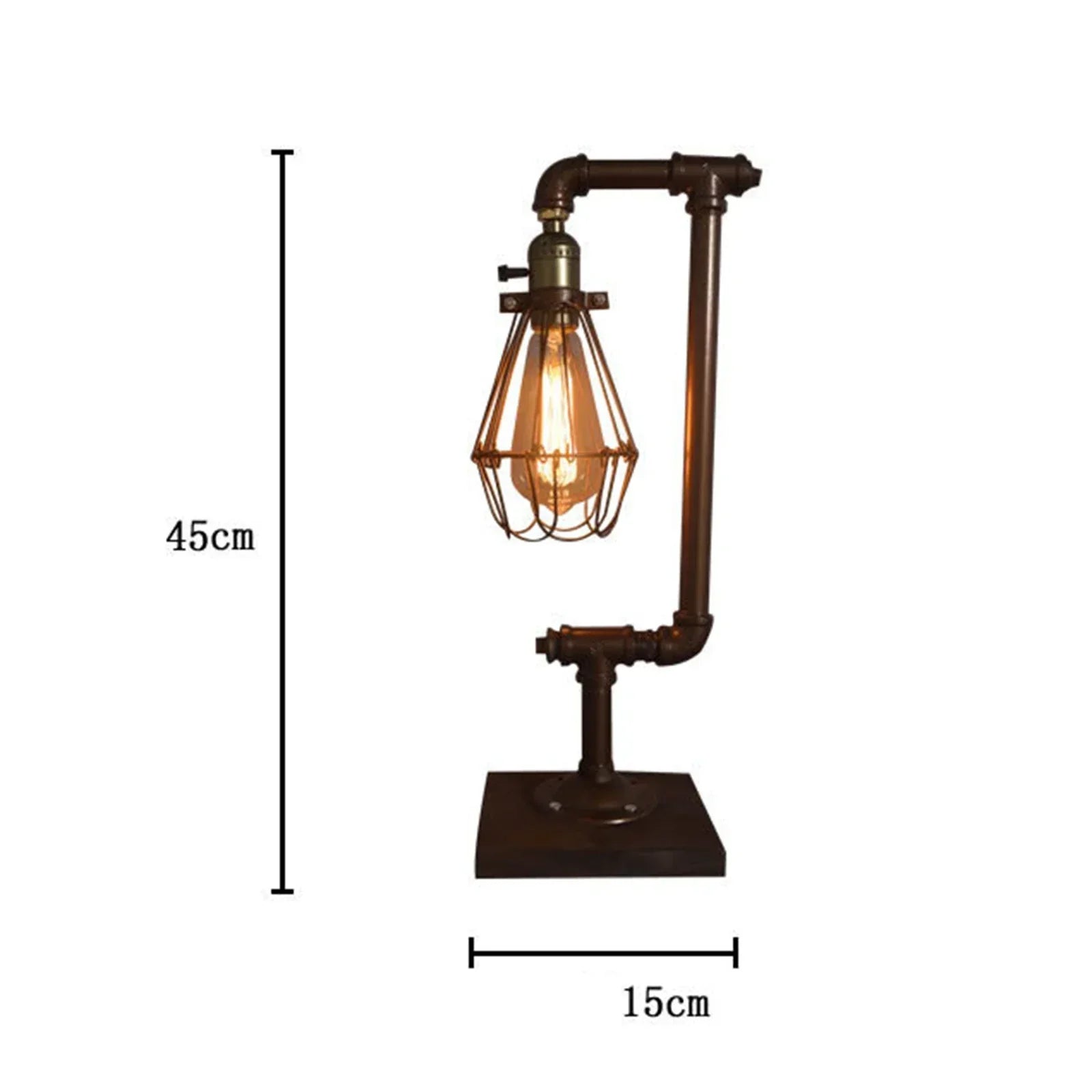 CopperCage | Retro Lampe med Metalbur