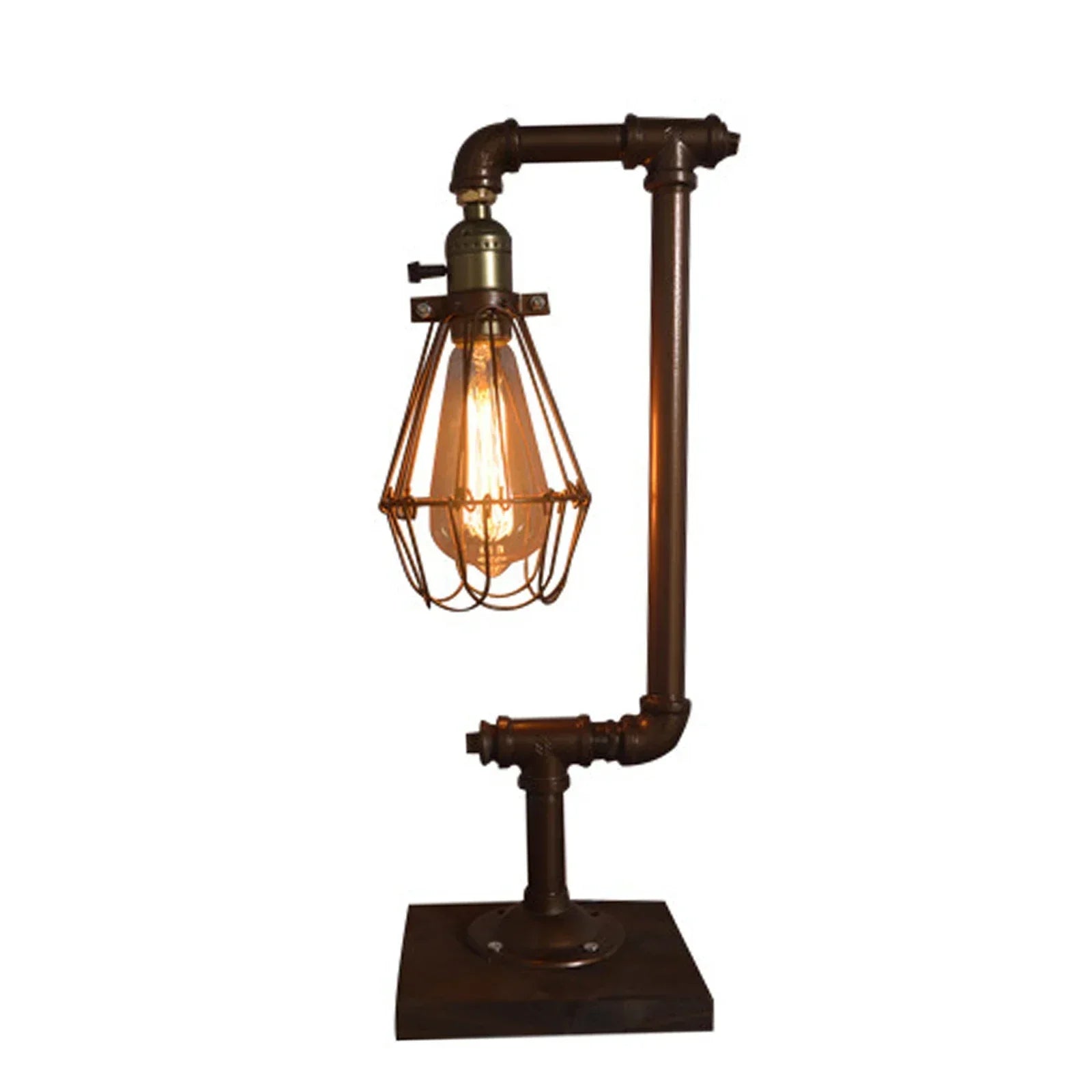 CopperCage | Retro Lampe med Metalbur