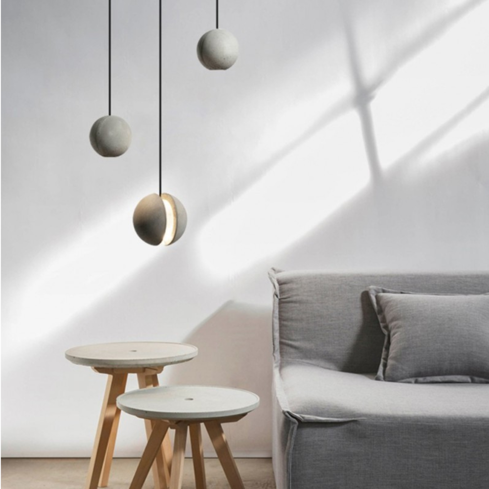 CosmicOrb | Himmelsk Beton Lysekrone