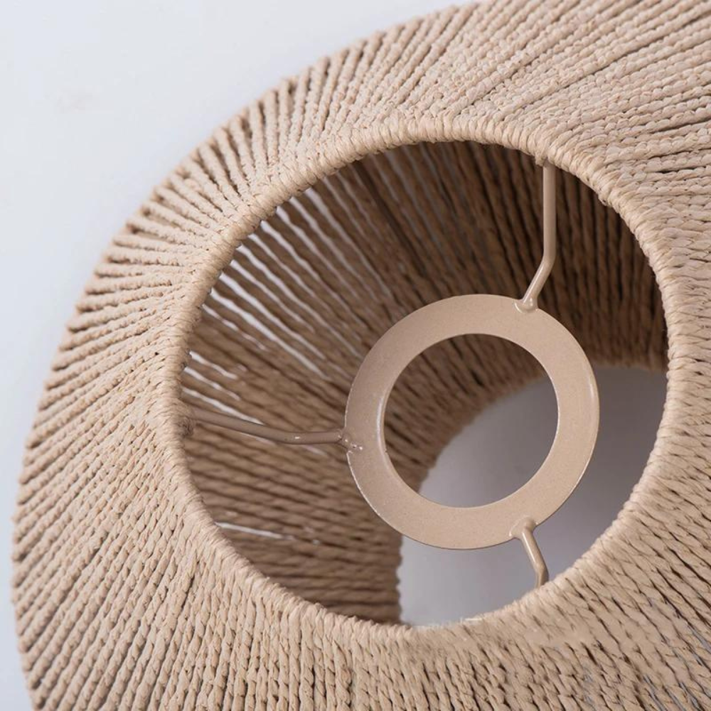 CottageCharm | Rustik Vævet Loftlampe