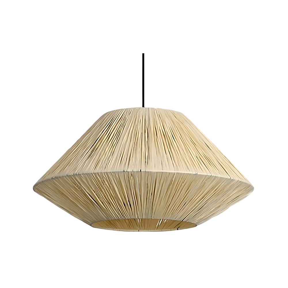 CottageCharm | Rustik Vævet Loftlampe