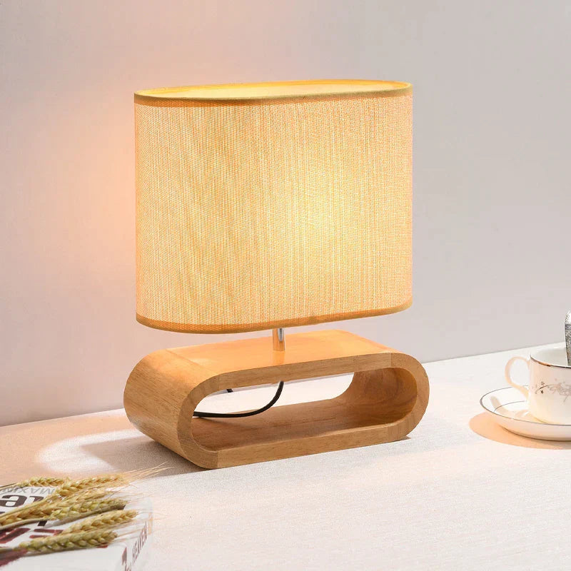 CozyLoop | Minimalistisk Træbase Lampe
