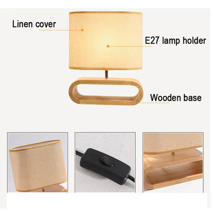 CozyLoop | Minimalistisk Træbase Lampe