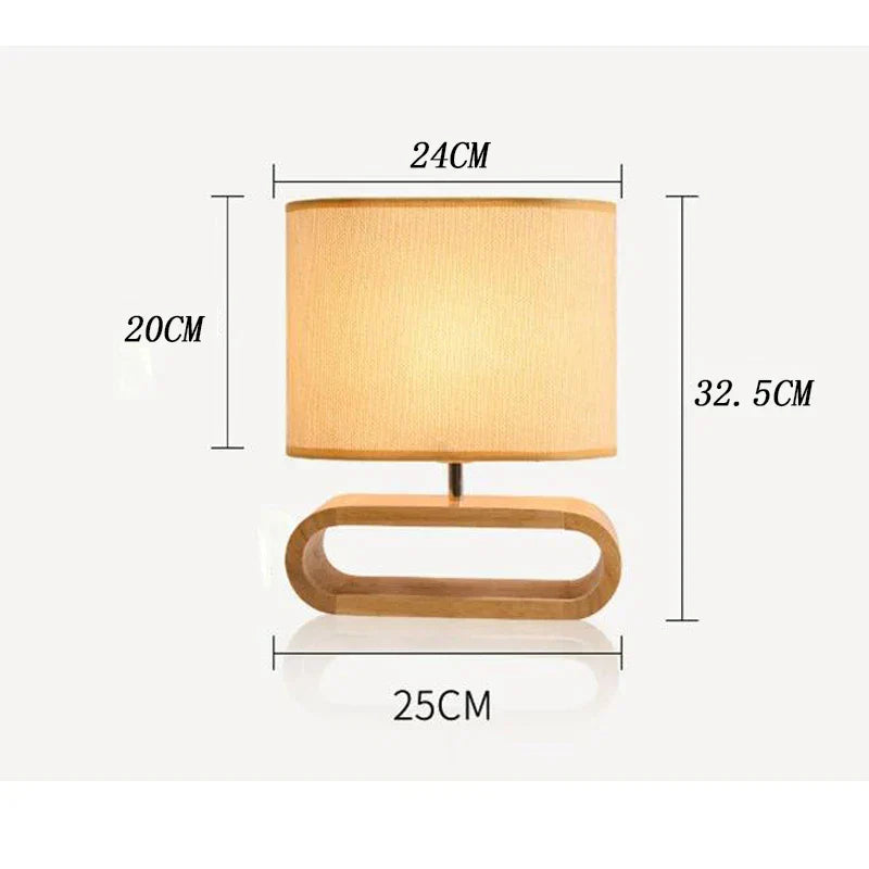 CozyLoop | Minimalistisk Træbase Lampe