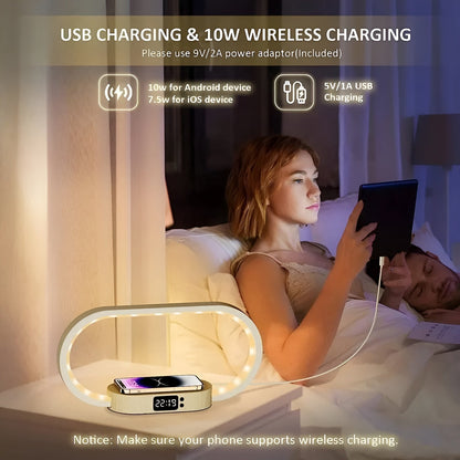 CrescentCharge | Chic Lampe med Trådløs Opladning