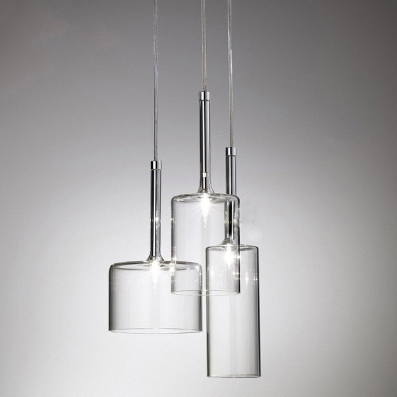 CrystalDroplets | Kunstnerisk Glas Loftlampe