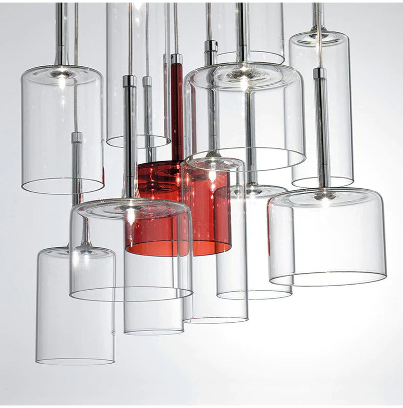 CrystalDroplets | Kunstnerisk Glas Loftlampe