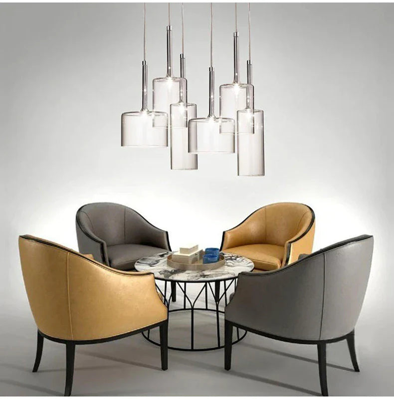 CrystalDroplets | Kunstnerisk Glas Loftlampe