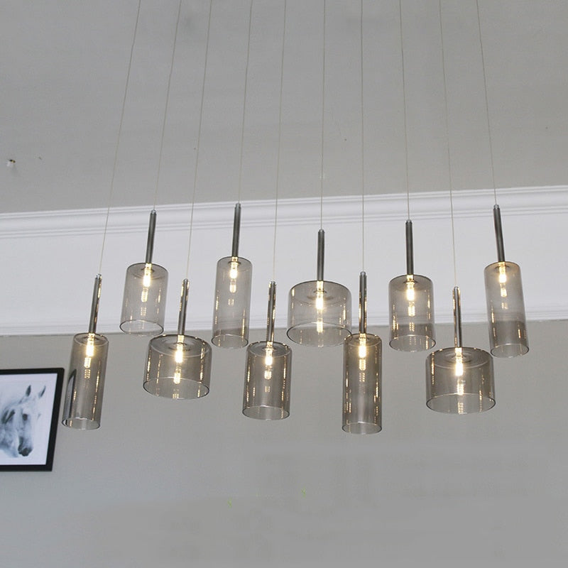 CrystalDroplets | Kunstnerisk Glas Loftlampe