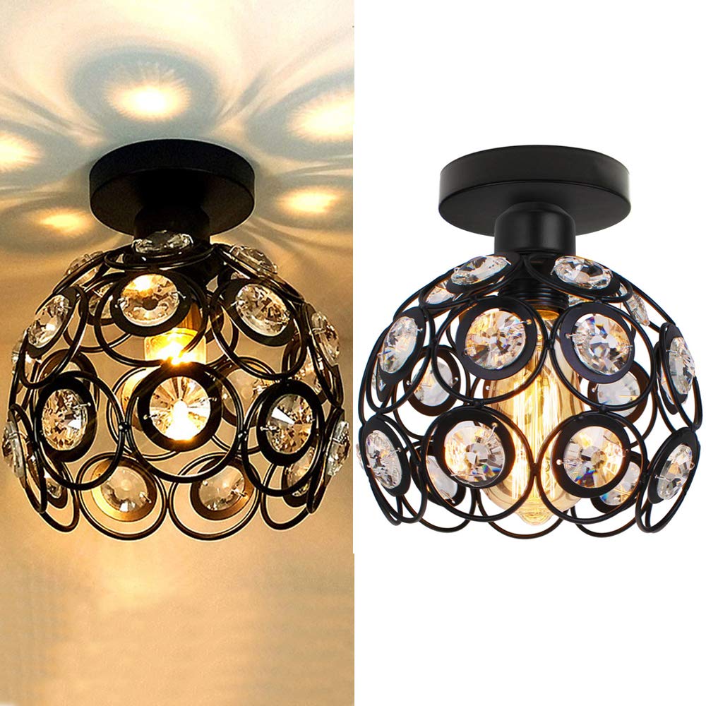 CrystalGleam | Strålende Krystal Loftlampe