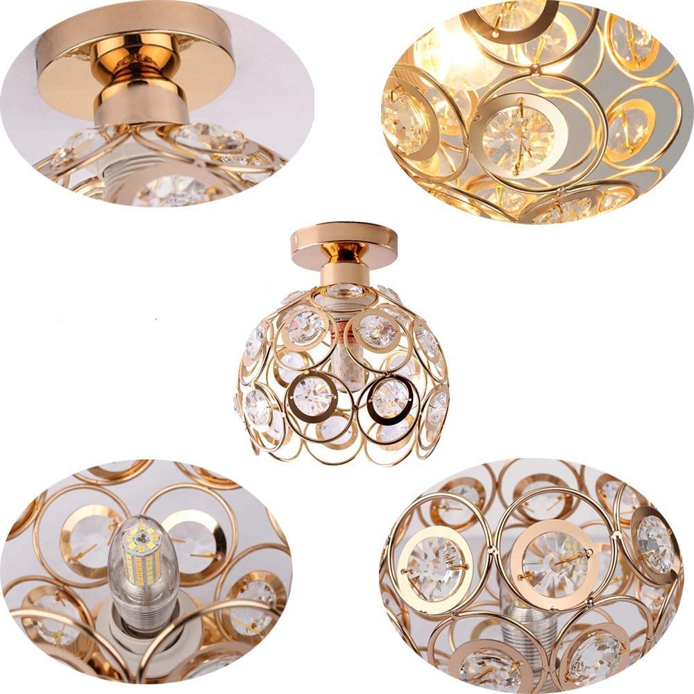 CrystalGleam | Strålende Krystal Loftlampe