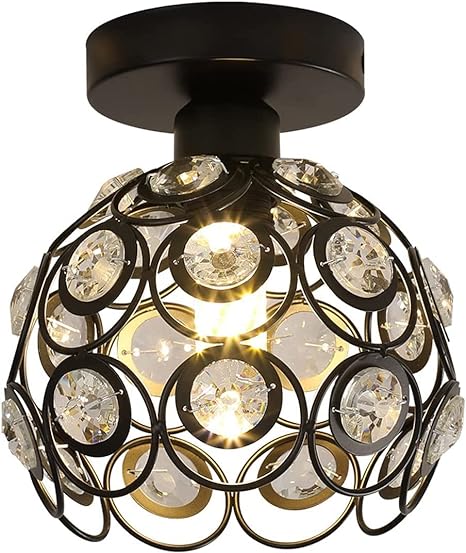 CrystalGleam | Strålende Krystal Loftlampe
