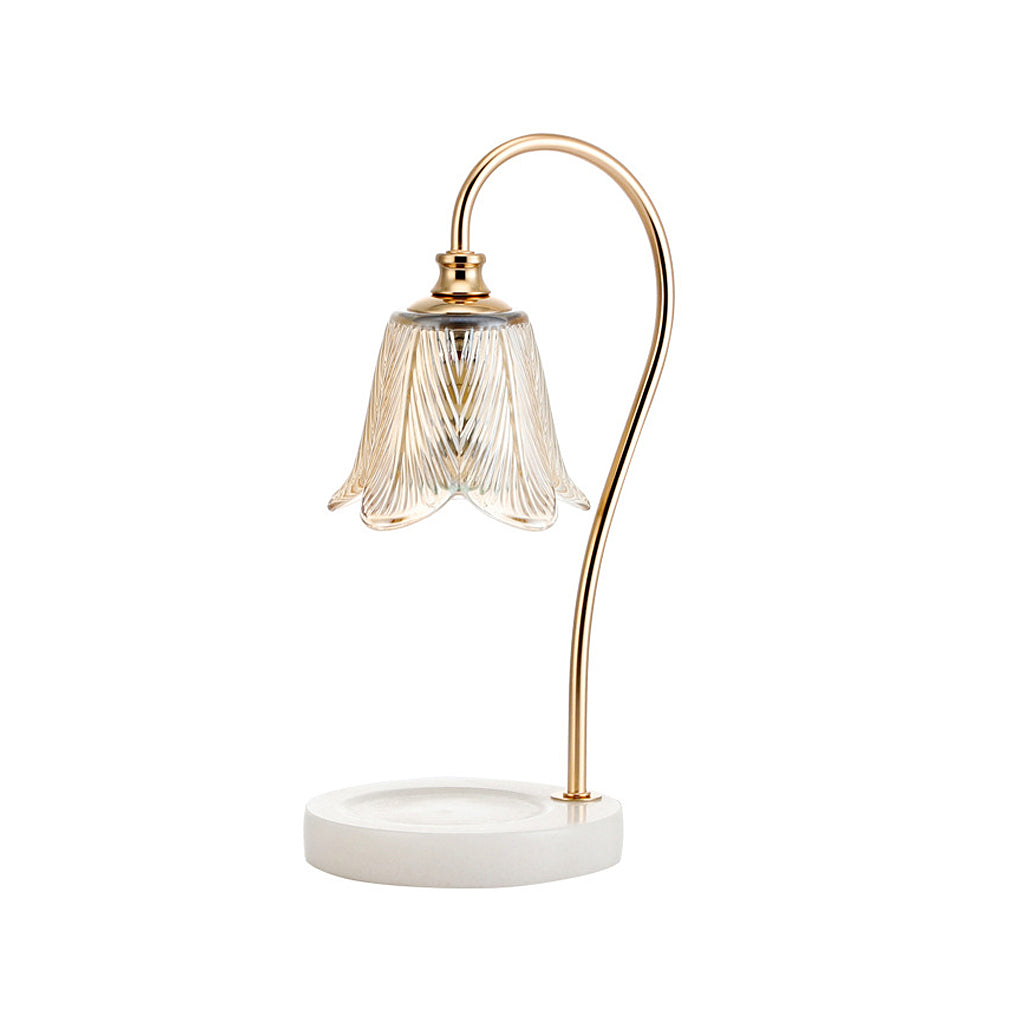 CrystalPetal | Elegant Glasblomst Lampe