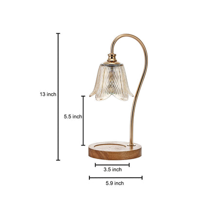 CrystalPetal | Elegant Glasblomst Lampe