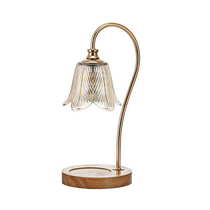 CrystalPetal | Elegant Glasblomst Lampe
