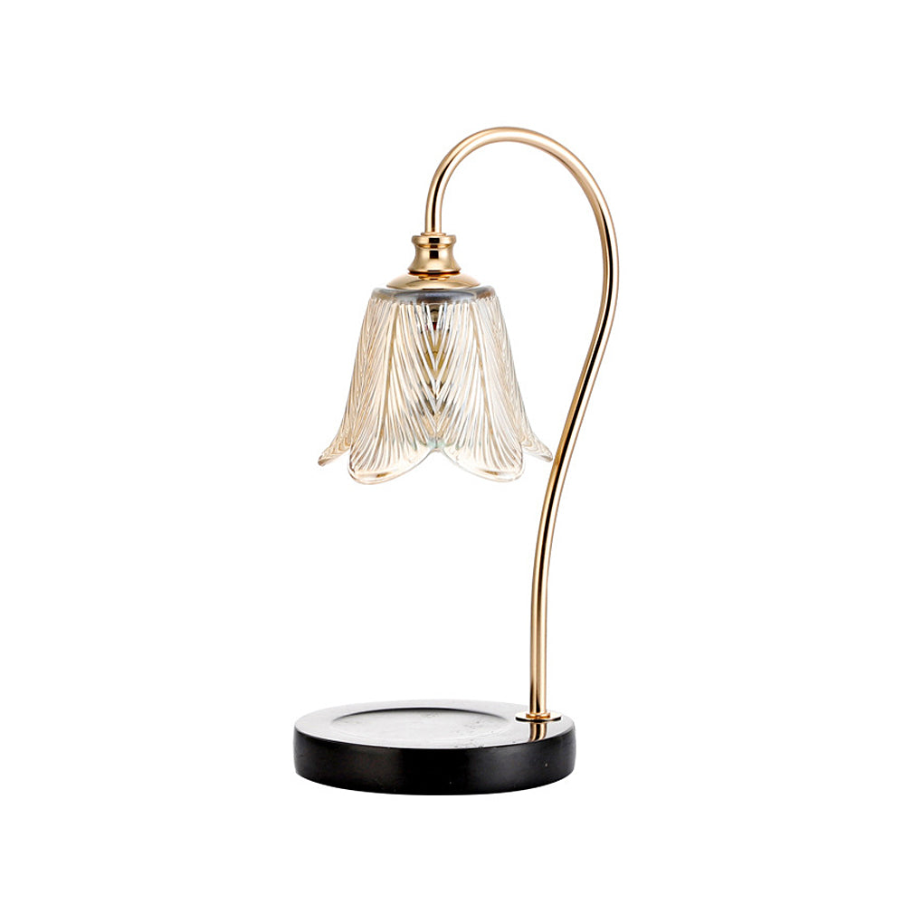 CrystalPetal | Elegant Glasblomst Lampe