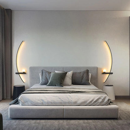 CurvaGlow | Elegant LED Væglampe