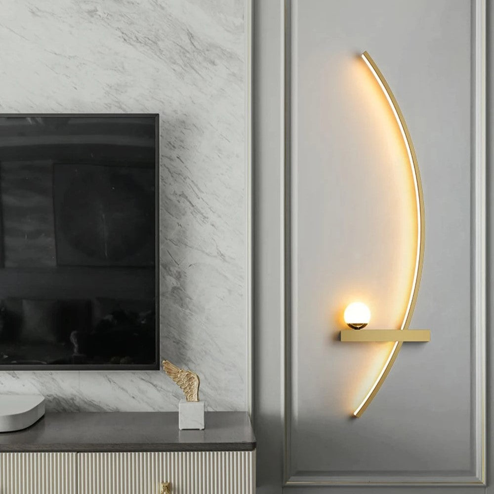 CurvaGlow | Elegant LED Væglampe