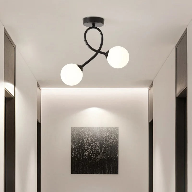 CurvyLight | Moderne Dobbelt Kugle Lampe