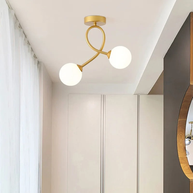 CurvyLight | Moderne Dobbelt Kugle Lampe