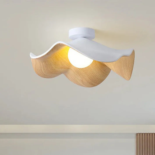 ZenBloom | Unik Loftlampe i Naturmaterialer