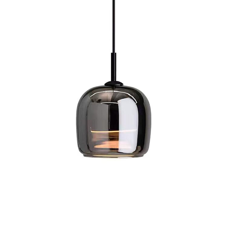 DarkLuxe | Sort Glas Loftlampe