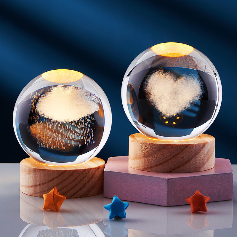 DeerLight | Orbital Krystalbordlampe