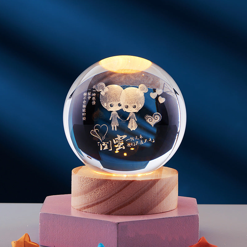 DeerLight | Orbital Krystalbordlampe