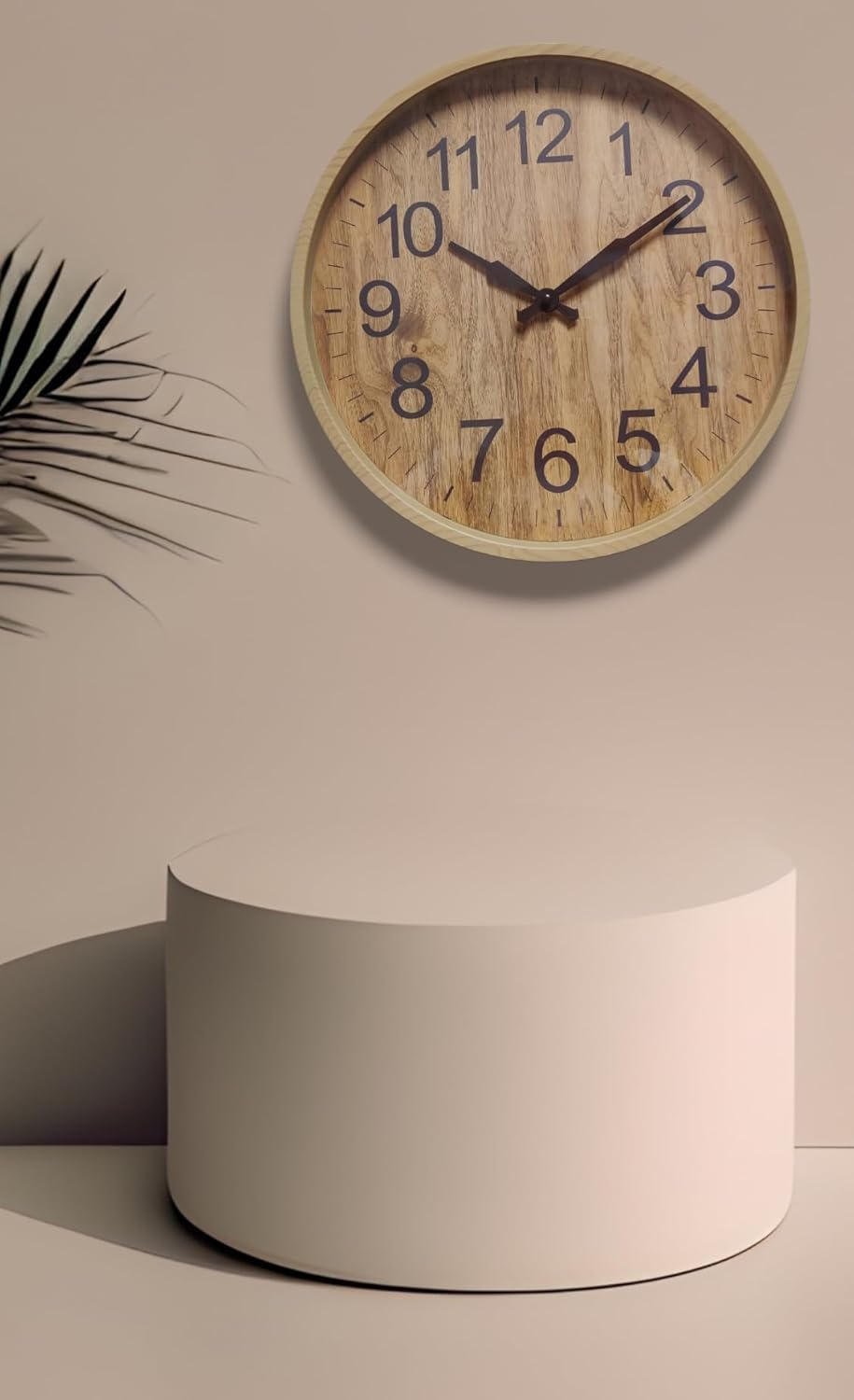 EarthTone | Minimalistisk Træ Vægur