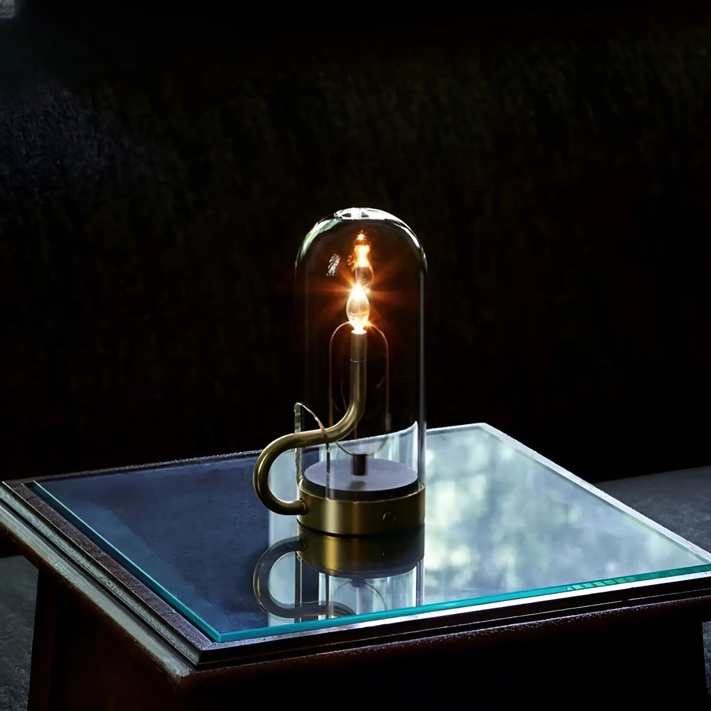 ElysianLight | Glaskuppel Bordlampe