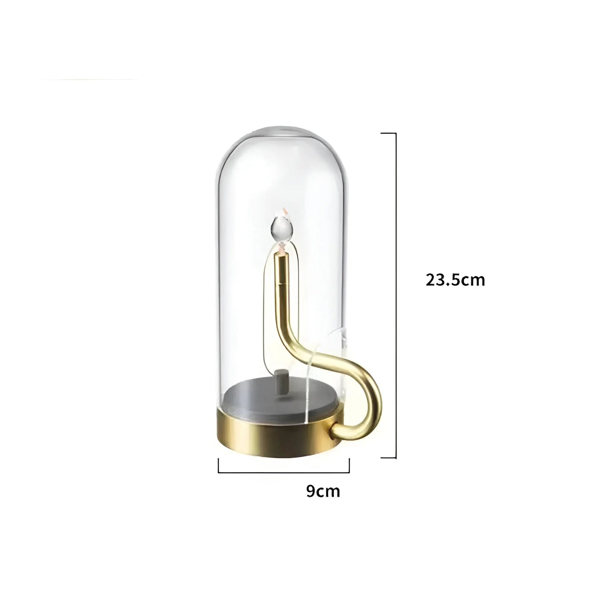 ElysianLight | Glaskuppel Bordlampe