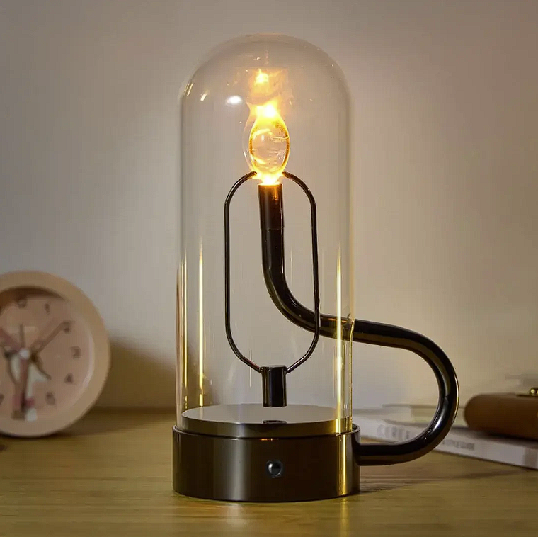 ElysianLight | Glaskuppel Bordlampe