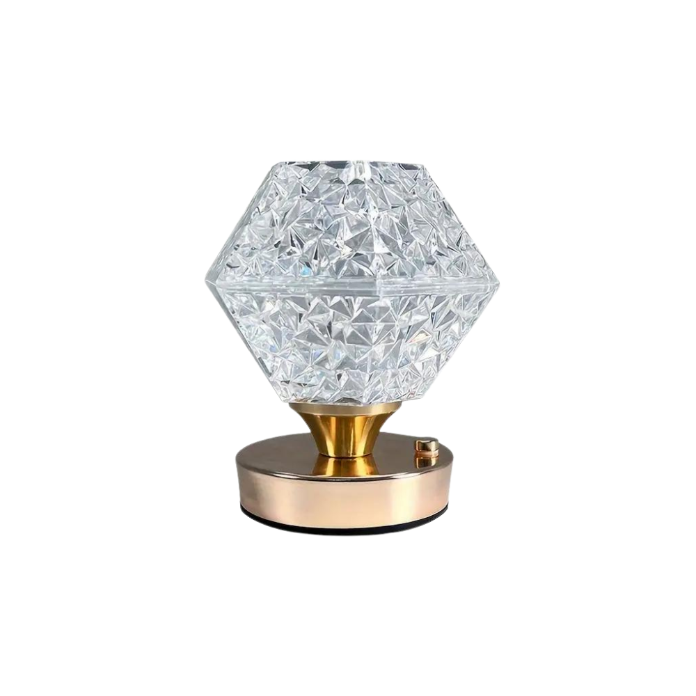 EtherealGlow | Håndlavet Diamant Bordlampe