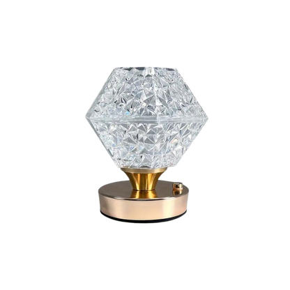 EtherealGlow | Håndlavet Diamant Bordlampe