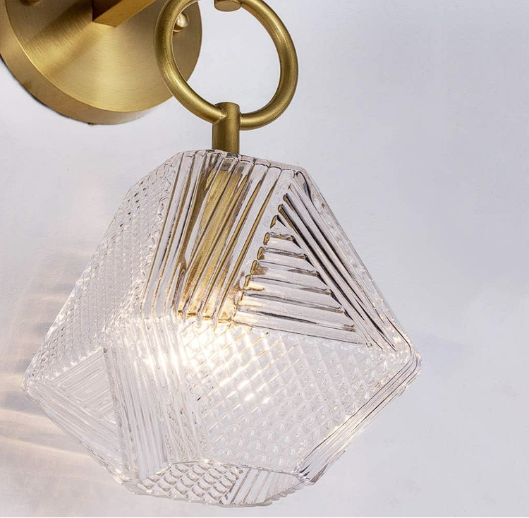 FacetGlow | Geometrisk Glas Væglampe