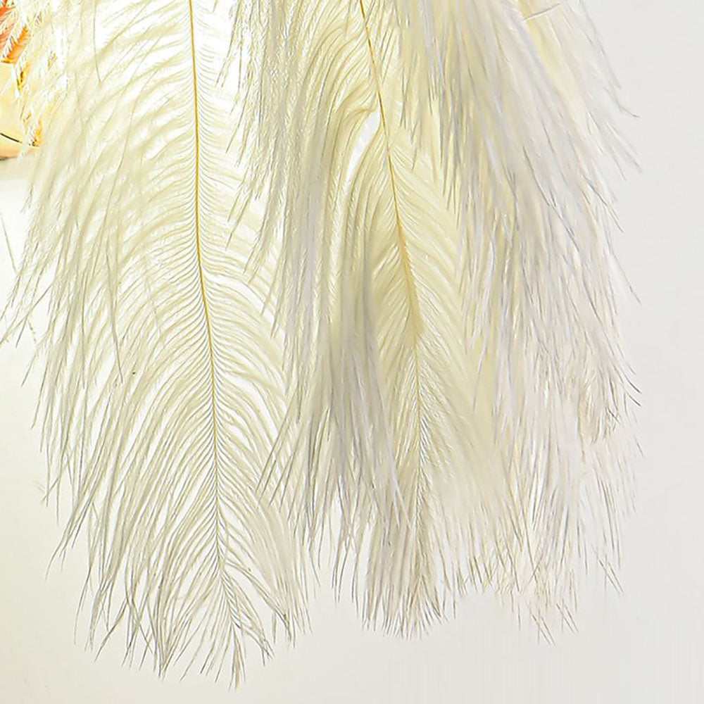 FeatherGlow | Elegant LED Fjeder Væglampe
