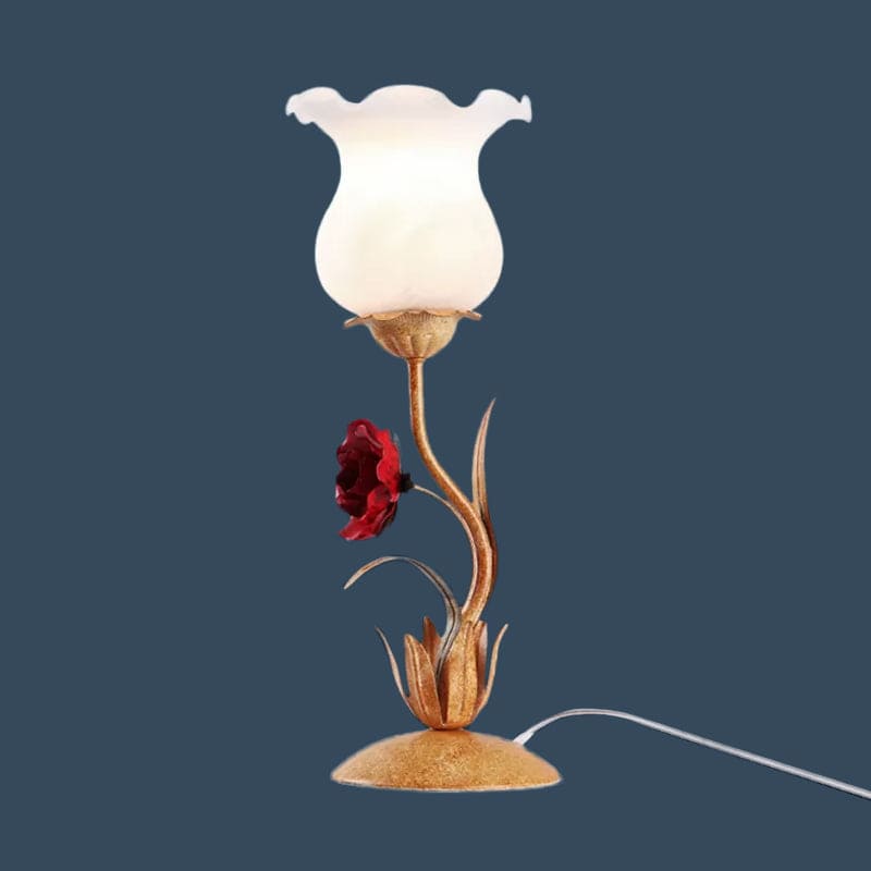FleurLumina | Elegant Floral Bordlampe