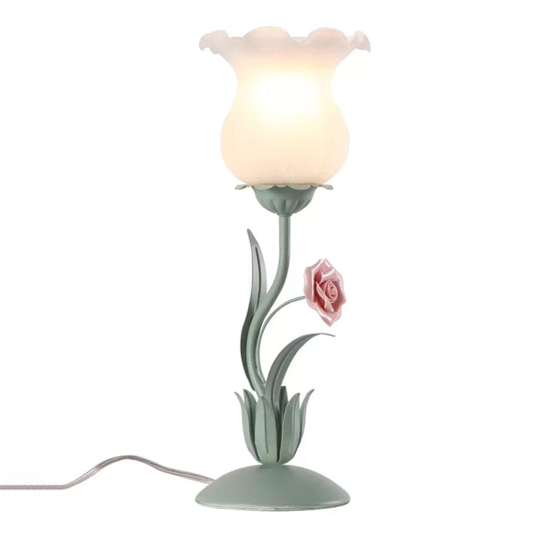 FleurLumina | Elegant Floral Bordlampe