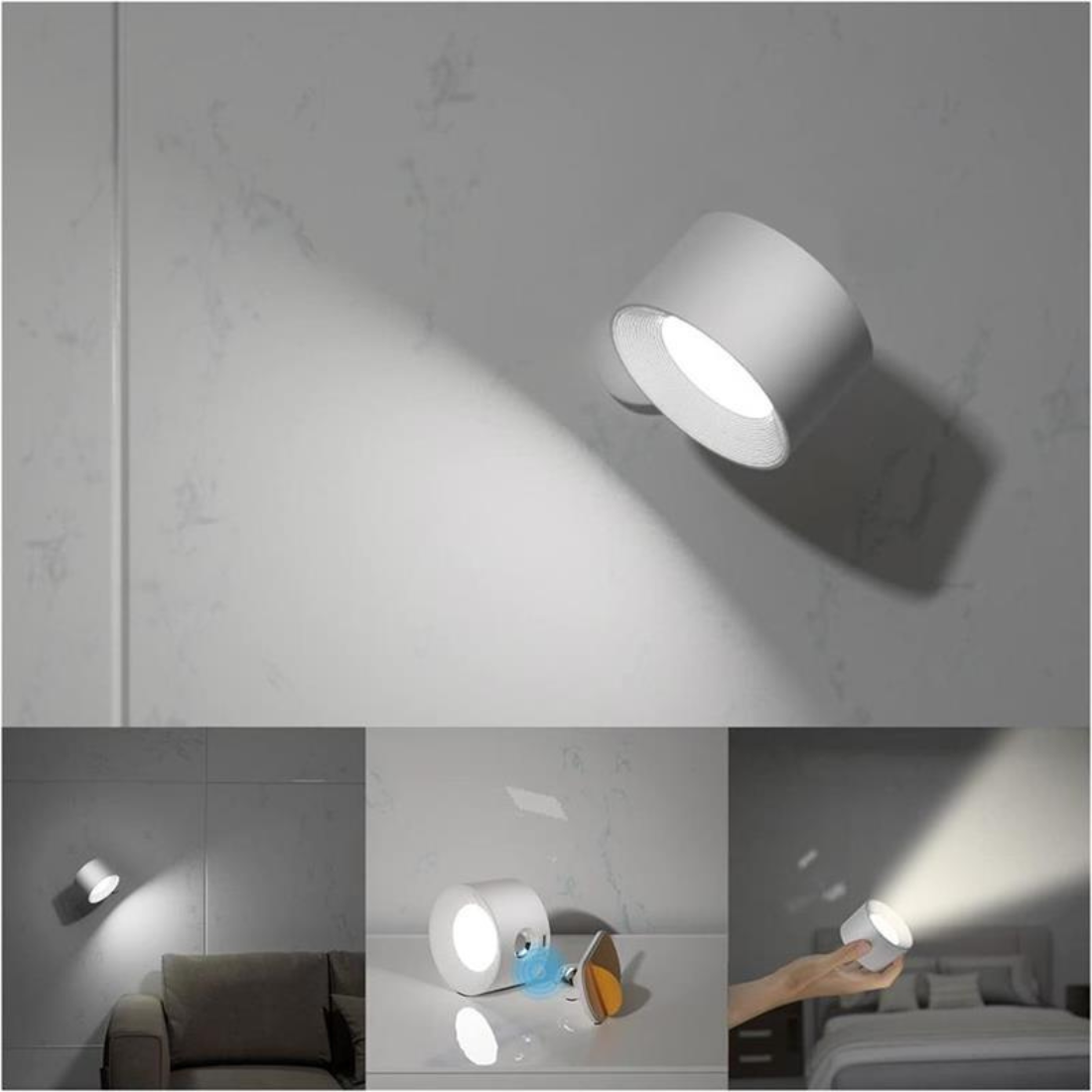 Flexilight | Trådløs væglampe med touch og 360° rotation