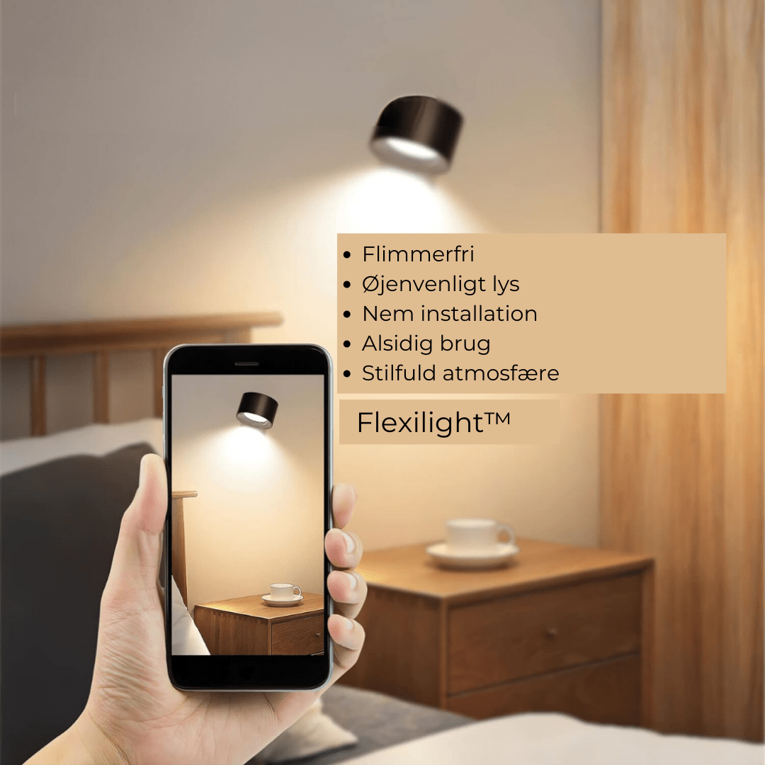 Flexilight | Trådløs væglampe med touch og 360° rotation