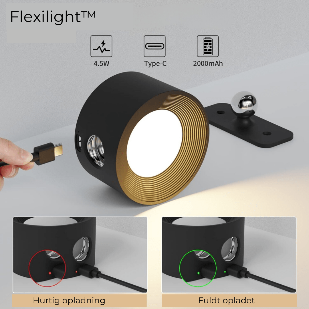 Flexilight | Trådløs væglampe med touch og 360° rotation